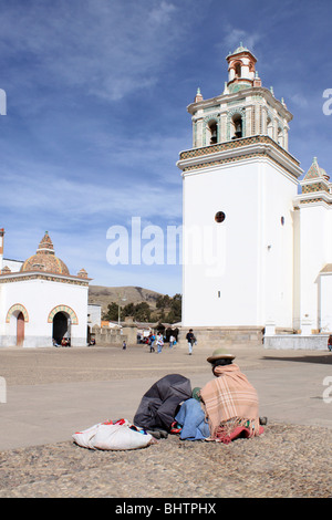 Basilika unserer lieben Frau von Copacabana, Bolivien Stockfoto