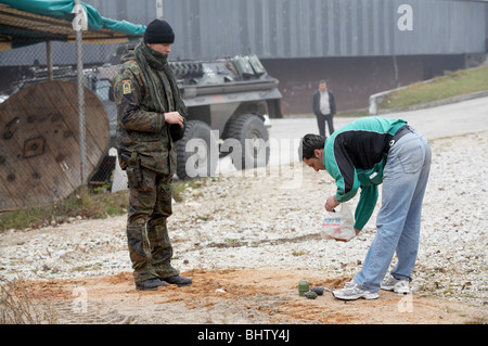 Explosive Ordnance Disposal, Sarajevo, Bosnien und Herzegowina Stockfoto