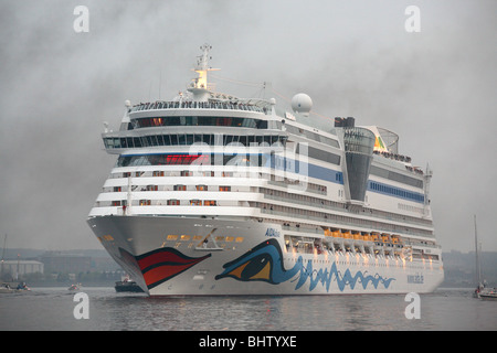 Das Passagierschiff Aida Diva, Kiel, Deutschland Stockfoto