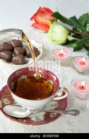 Formale Teeservice Stockfoto