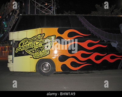 Rock ' n Roller Coaster Bus mit Aerosmith bei Walt Disney Studios im Disneyland Park in der Nähe von Paris, Frankreich Stockfoto