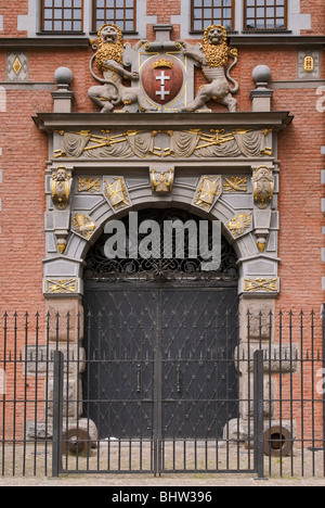 Portal im großen Arsenal in Danzig, Pomorskie, Polen Stockfoto