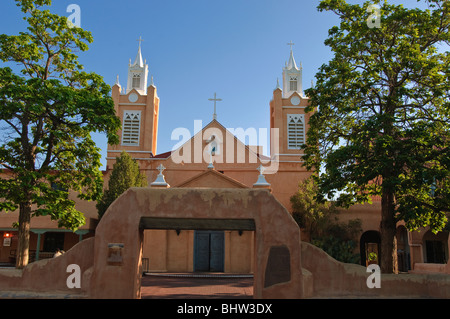 Historischen San Felipe de Neri Church Old Town Albuquerque, New Mexico. Stockfoto