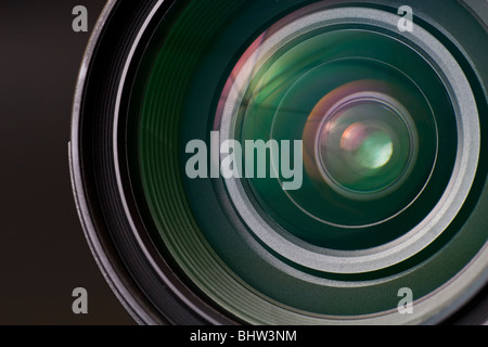 Ziel mit Objektiv Reflexionen. Im Studio gedreht. Stockfoto