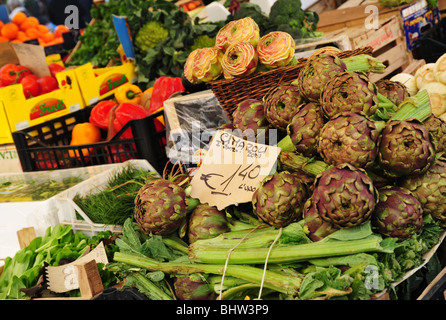 Rom-Markt in der Piazza Campo De Fiori Stockfoto