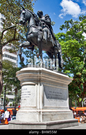 Kolumbien, Mercado de San Alejo, Student Handwerk und Kunstmesse statt 1. Samstag des Monats im Parque Bolivar, La Candelaria Stockfoto