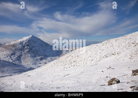 Eine Stac, Rois Bheinn & Sgurr Na Ba Glaise sind 3 Corbet von Lochailort im NW Highlands.The Bild zeigt eine Stac Stockfoto