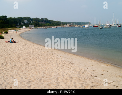 Der Strand von Vineyard Haven auf Martha's Vineyard, Massachusetts, USA Stockfoto