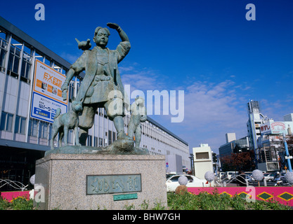 Statue von Momotaro, Okayama, Okayama Stockfoto