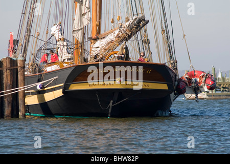 Eine strenge Blick auf die PRIDE OF BALTIMORE II Stockfoto