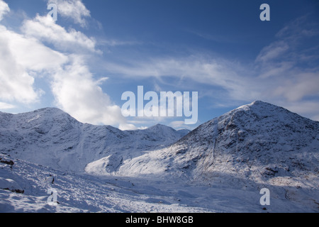 Eine Stac, Rois Bheinn & Sgurr Na Ba Glaise sind 3 Corbet von Lochailort im NW-Hochland. Stockfoto