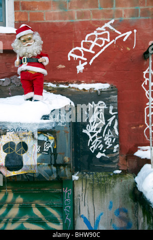 Santa Statuen Weihnachtsmann Statuen, Sant Claus Stockfoto