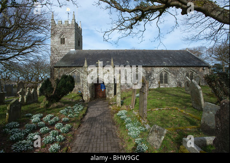 Rund um St. Dennis, Cornwall Stockfoto