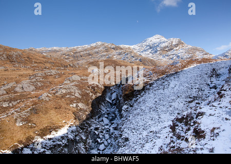 Beinn Resipol ist ein Corbett, einem schottischen Hügel zwischen 2500' und 3000' hoch. Es befindet sich im Sunart im Hochland Stockfoto