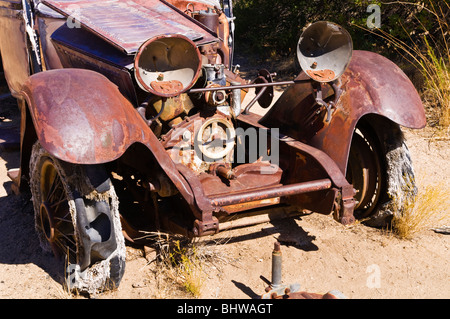 Alter Lkw an der Wall Street Pochwerk, Joshua Tree Nationalpark, Kalifornien Stockfoto