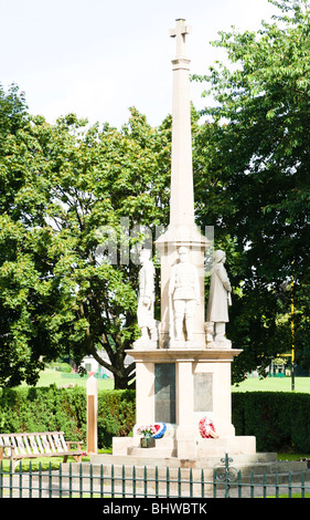 Kriegerdenkmal in Builth Wells Stockfoto