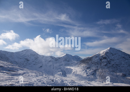 Eine Stac, Rois Bheinn & Sgurr Na Ba Glaise sind 3 Corbet von Lochailort im NW-Hochland. Stockfoto