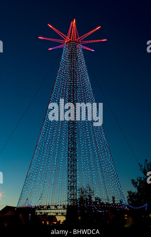 Telekom-Weihnachtsbaum, Auckland, Neuseeland Stockfoto