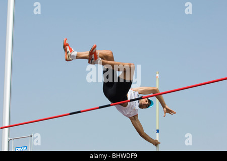 Stabhochspringer in der frankophonen Spiele 2009 Beirut, Libanon Stockfoto