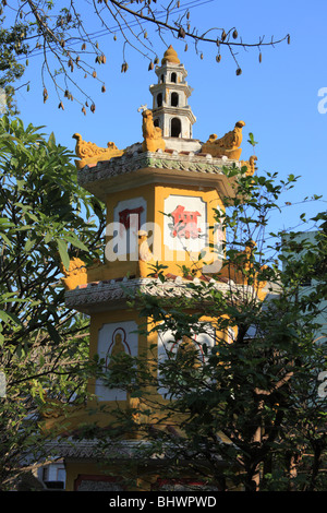 Detail der Giac Lam Pagode in Saigon, Vietnam Stockfoto