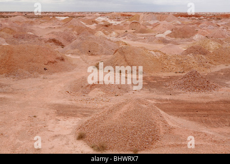 Opalminen von Coober Pedy (Outback, Süd-Australien). Stockfoto