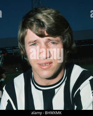 Porträt von Newcastle United Tony Green, während ein Vorsaison-Fototermin getroffen. Juli 1972. Stockfoto