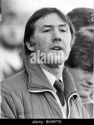 Keith Burkinshaw Manager von Tottenham Hotspur im Januar 1984 Bild. Stockfoto