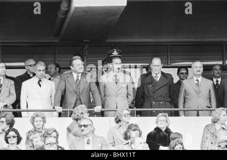 1978 World Cup-Finale Gruppe vier entsprechen in Cordoba, Argentinien. Schottland 1 V Peru 3. Präsident von Argentinien General Jorge Videla Stockfoto