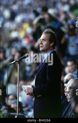 World Cup 1982 König Juan Carlos von Spanien © Mirrorpix Stockfoto