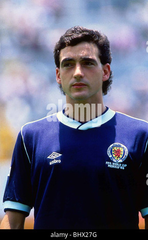 Welt-Cup 1986 0 Uruguay 0 Gruppe E Paul McStay Schottland-Football-Spieler in seiner nur 1986 Welt-Cup-auftritt. Stockfoto