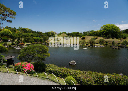 Suizenji Jojuen Garten, Kumamoto, Kumamoto, Japan Stockfoto