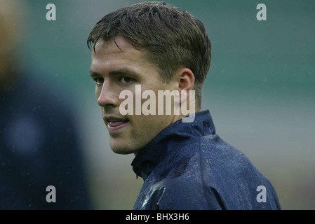 Owen von England Fußball-Mannschaft Juni 2002 Trainingseinheit vor Viertelfinalspiel V Brasilien © Mirrorpix Stockfoto