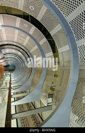 U-Bahnstation in Hollywood und Highland in Los Angeles, Kalifornien.  Die Metro Red Line verläuft durch diese Station. Stockfoto