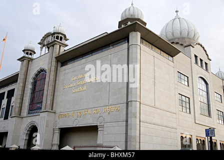 Southall Gurduwara Tempel London Sri Guru Singh Sabha Stockfoto