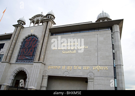 Southall Gurduwara Tempel London Sri Guru Singh Sabha Stockfoto