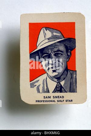 Sam Snead (1912-2002) Zigarette Karte. Artist: Unbekannt Stockfoto