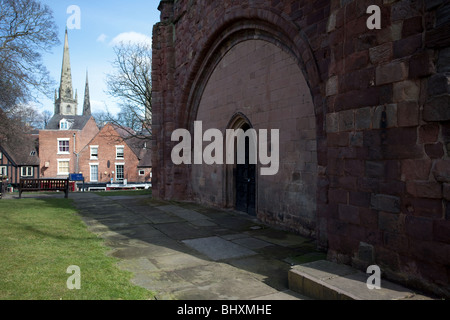 Die alte St Cha der Kirche im Zentrum von Shrewsbury, England. Stockfoto