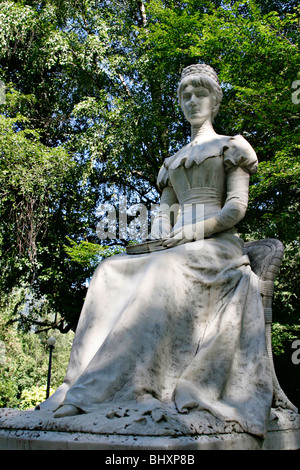 Statue der Kaiserin Elisabeth in Meran Stockfoto