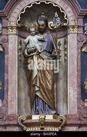 St. Josef in der Basilika am Sonntagsberg, Mostviertel, Niederösterreich, Österreich, Europa Stockfoto