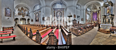 barocke Pfarrkirche in Stockerau, Weinviertel Region, Niederösterreich, Österreich Stockfoto