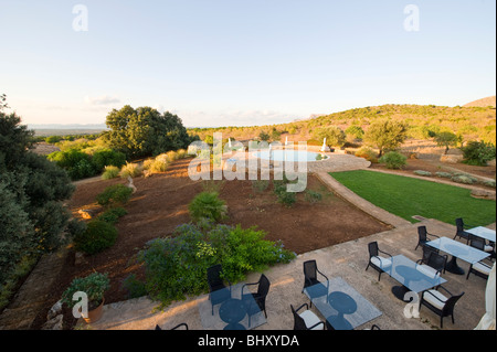 Innenhof des Sos Ferres auf Mallorca in Spanien Stockfoto