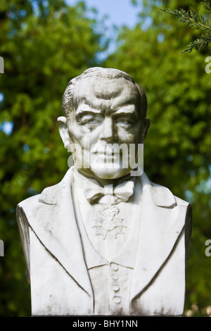 Franz Lehar-Denkmal in Bad Ischl, Oberösterreich, Österreich Stockfoto