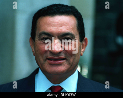 MOHAMED HOSNI MUBARAK Präsident Ägyptens 26. Juli 1991 Stockfoto