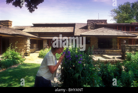 Frank Lloyd Wright Taliesin Erhaltung Spring Green, Wisconsin USA Stockfoto