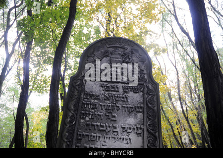 Historische jüdische Friedhof am Okopowa Straße in Warschau, Polen Stockfoto