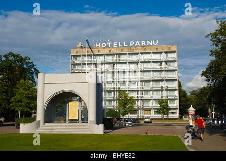 Hotel Pärnu Rüütli bezahlt Platz in Pärnu-Estland-Europa Stockfoto