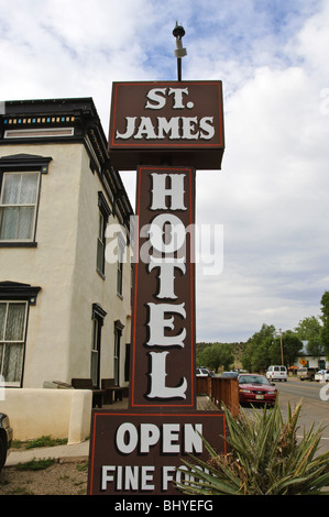 Alte St. James Hotel Cimarron, New Mexico. Stockfoto