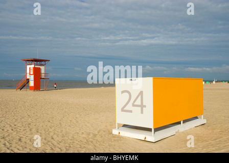 Strand-Pärnu-Estland-Europa Stockfoto