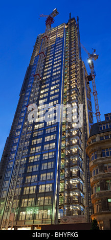 Heron (110 Bishopsgate) im Bau in der Londoner City Tower Stockfoto