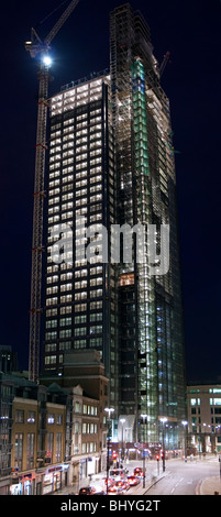 Heron (110 Bishopsgate) im Bau in der Londoner City Tower Stockfoto